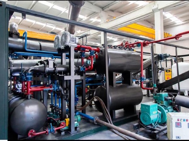 Piroliz ve atıktan enerji tesisindeki proses ekipmanları