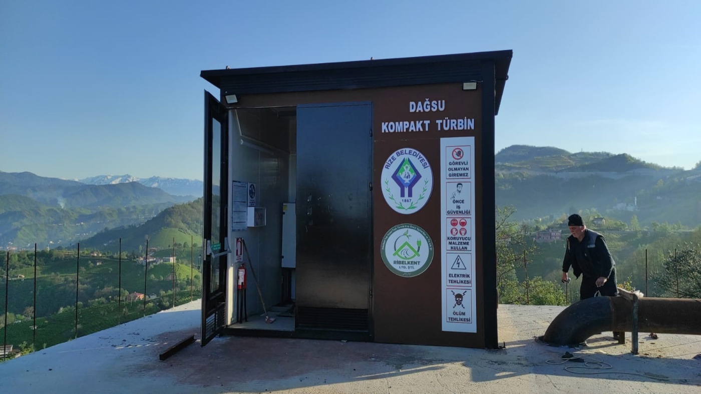 Dağsu kompakt türbin tesisi ve çevresindeki saha